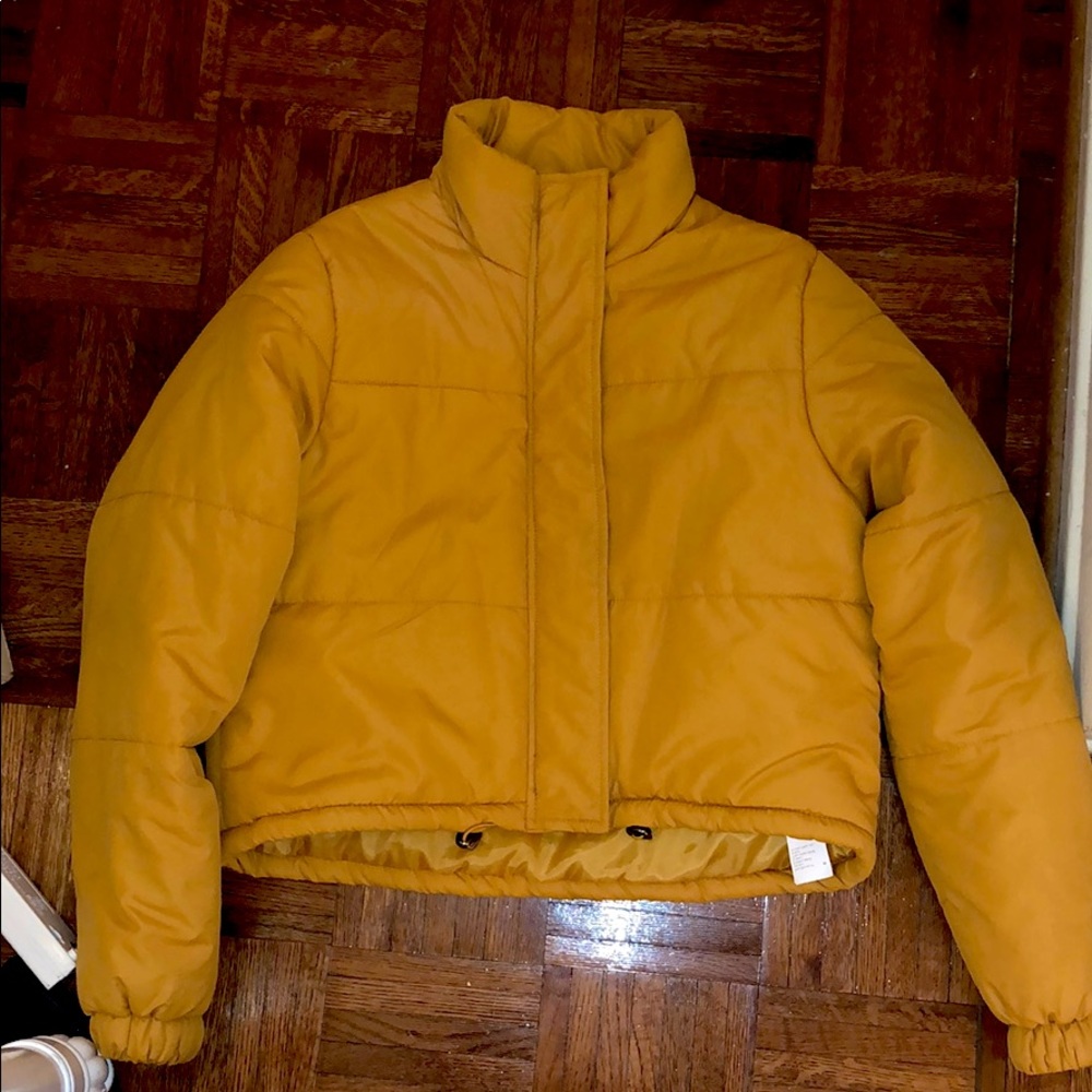 Yellow Cotton On Puffer Jacket